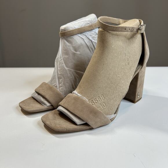 Sam Edelman Daniella Women’s 9 Block Heel in Oatmeal Suede G2191L3250 - Picture 2 of 9